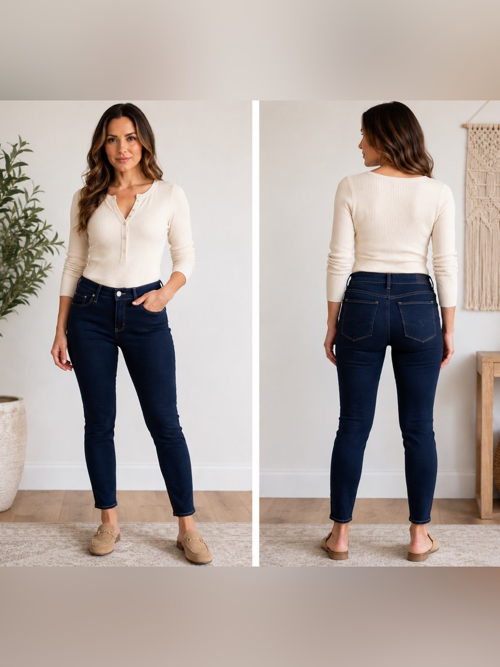 Silver Jeans Landree Dark Wash Skinny Jeans | W34 L29 | Stretch Denim